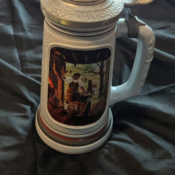 AVON Collectible Stoneware Beer Stein, "The Building of America" No. 61813 - Picture 11 of 11